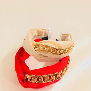 تلسر پارچه ای با زنجیر طلایی